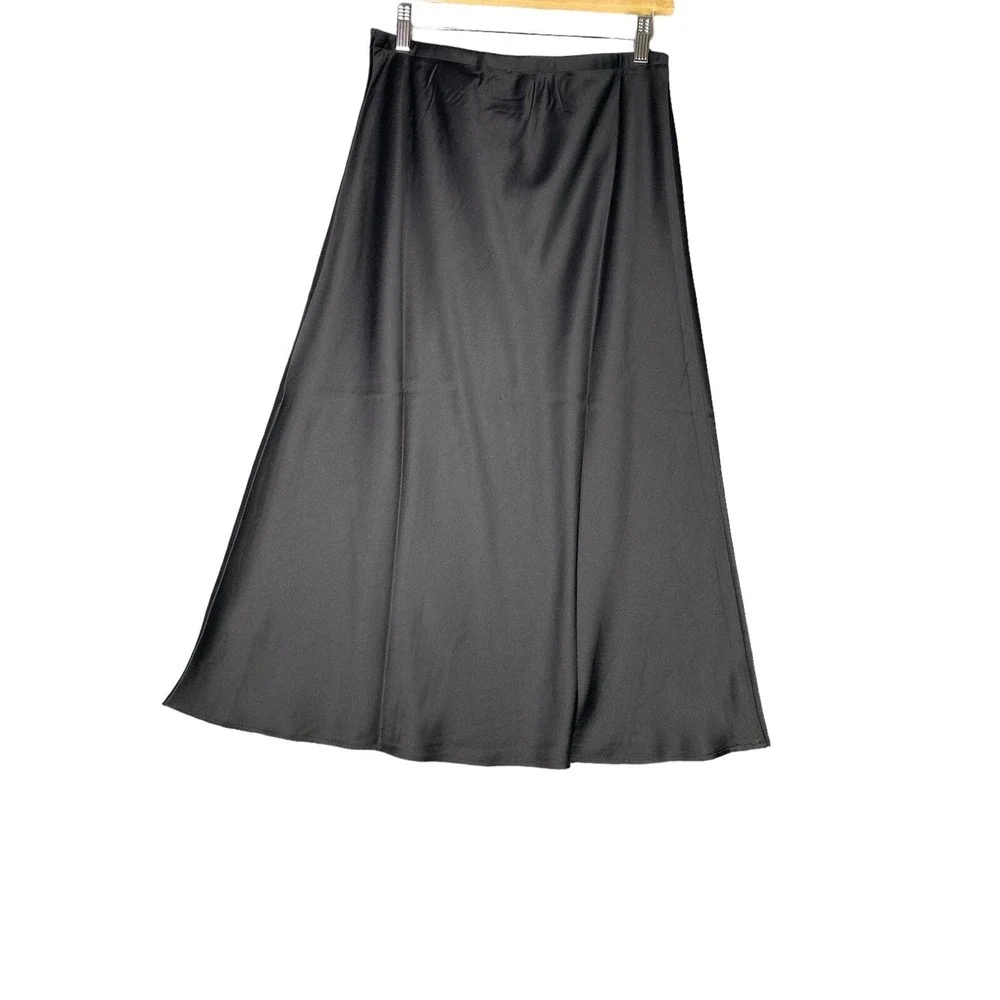 Status by Chenault Womens‎ A-line Midi Skirt in Black Size Medium